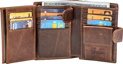 leather card wallets for men rfid blocking|genuine leather rfid wallet.